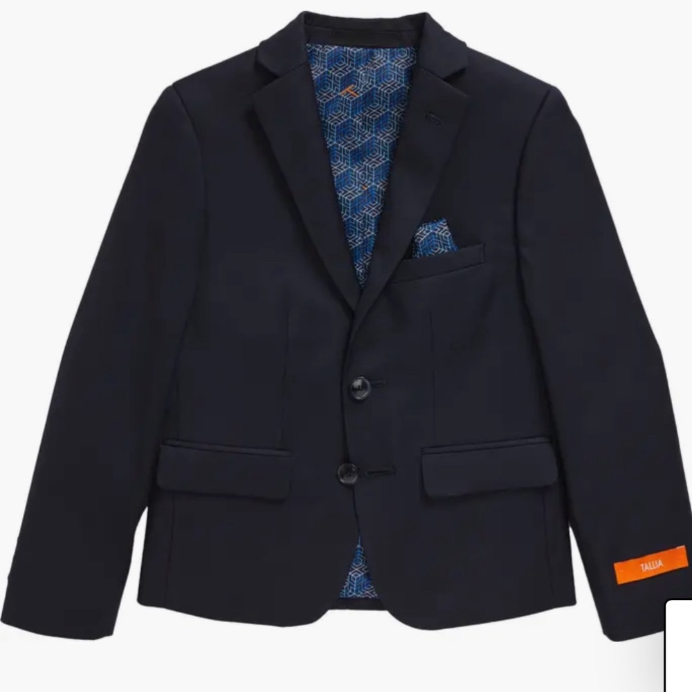 Tallia Navy Boys Sport Coat, SZ. 14. Excellent Condition!!